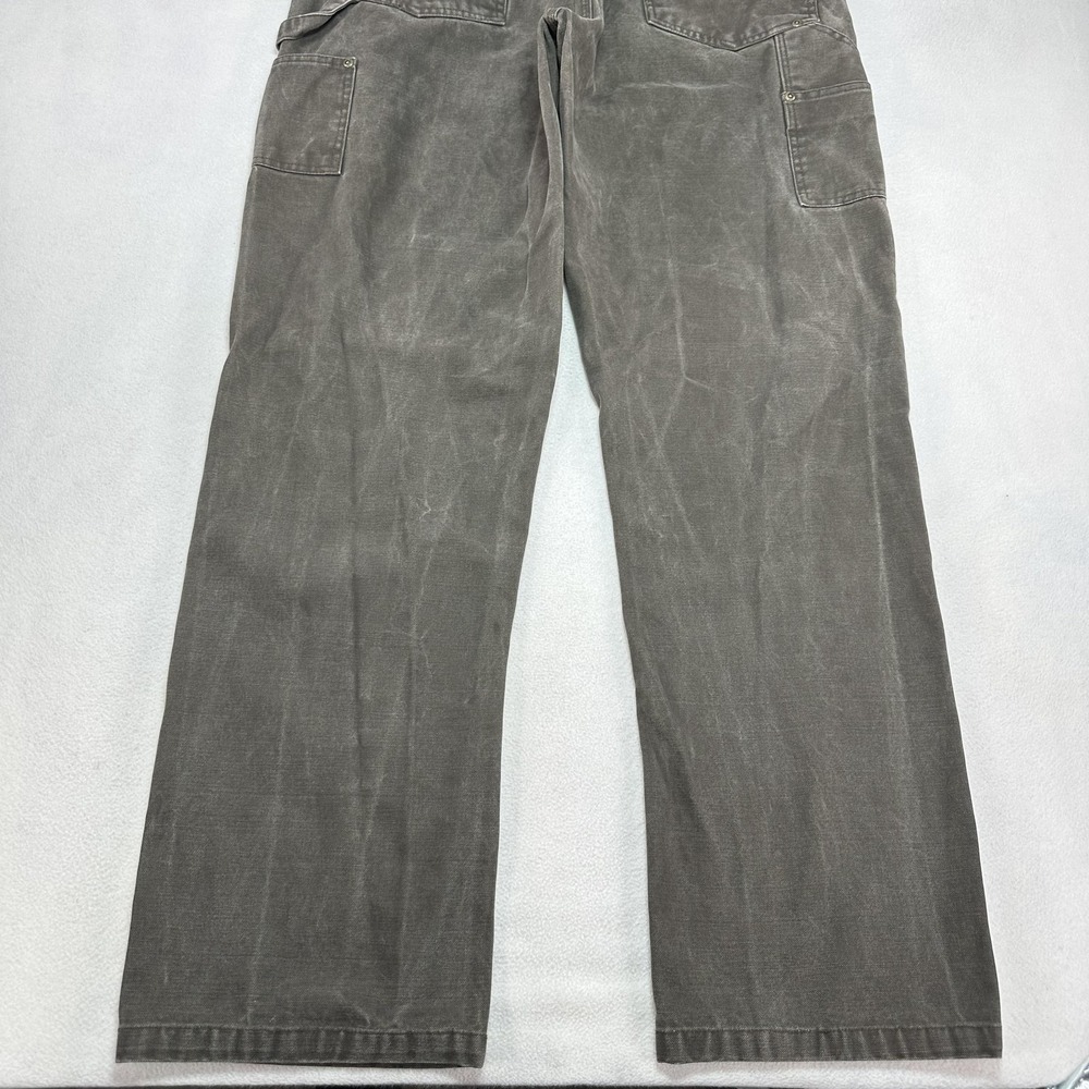 Berne Workwear Jeans Mens 38x34 Gray Regular Straight Canvas Carpenter Pants - Picture 10 of 14